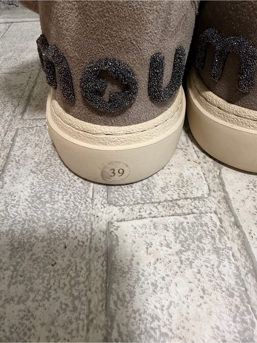 Eskimo shearling lined bootie Bold Glitter Logo size 39 - Picture 4 of 13
